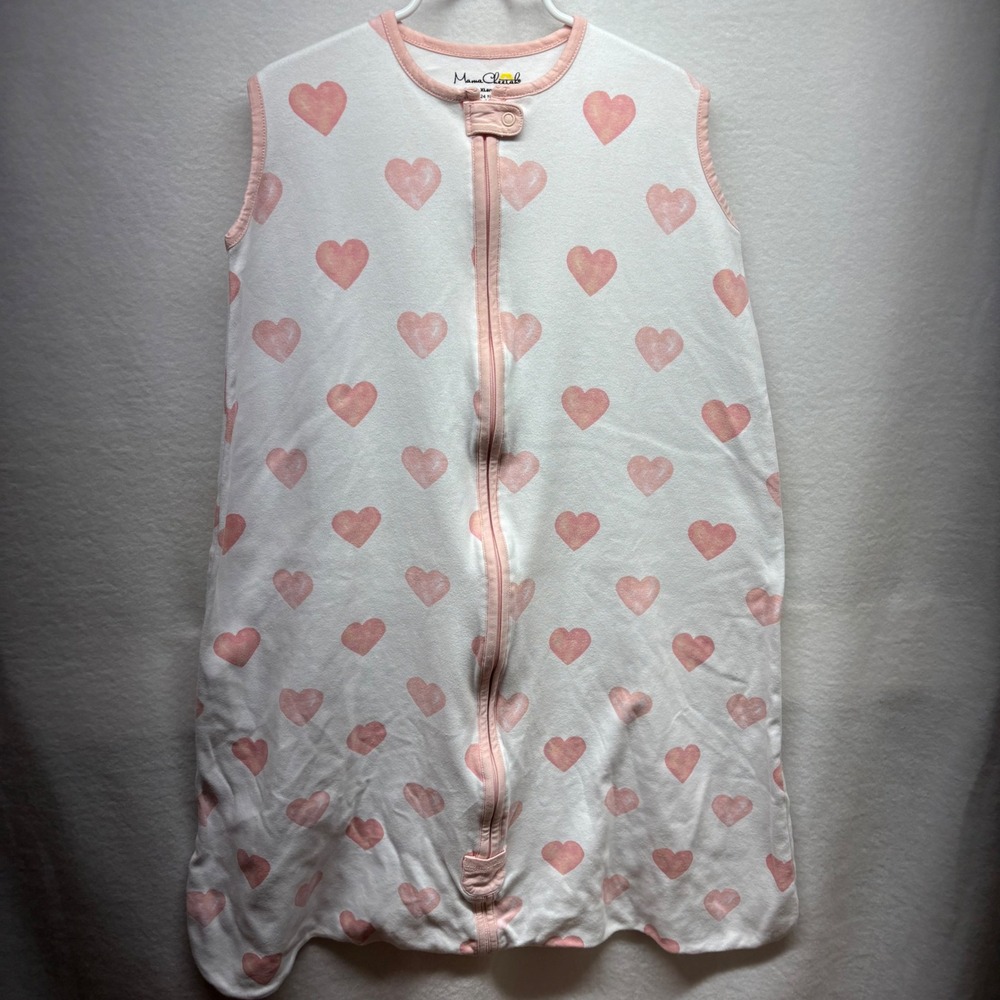 Mama Cheetah Organic‎ Cotton Sleep Sack Hearts XL 18-24 Months